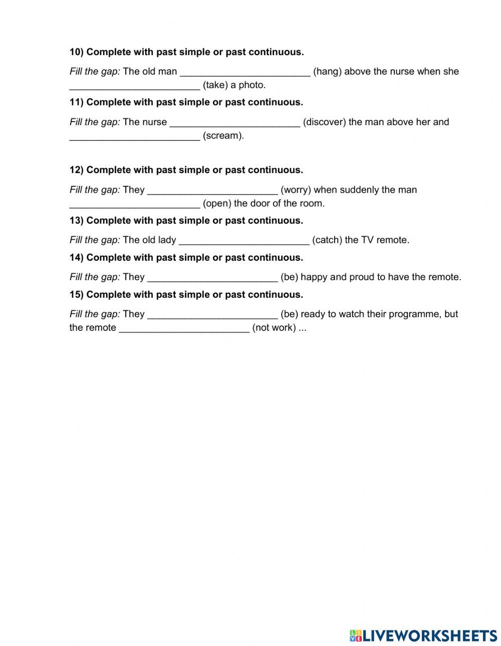 Past Simple vs Past Continuous