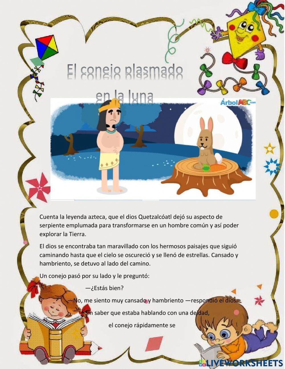 El conejo plasmado  en la luna