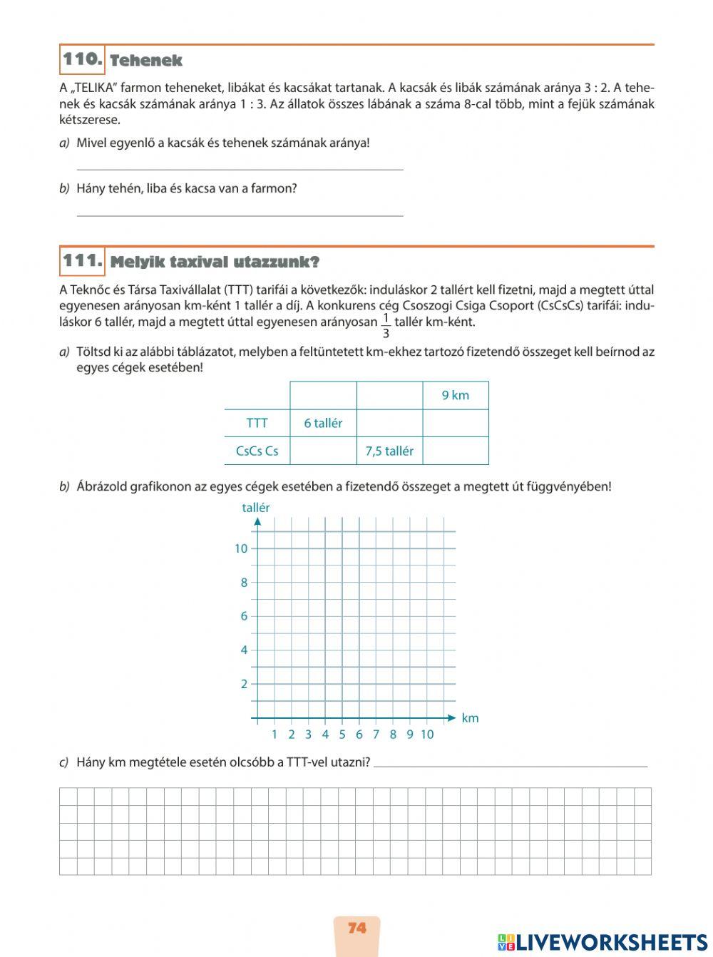 Kompetencia feladatok