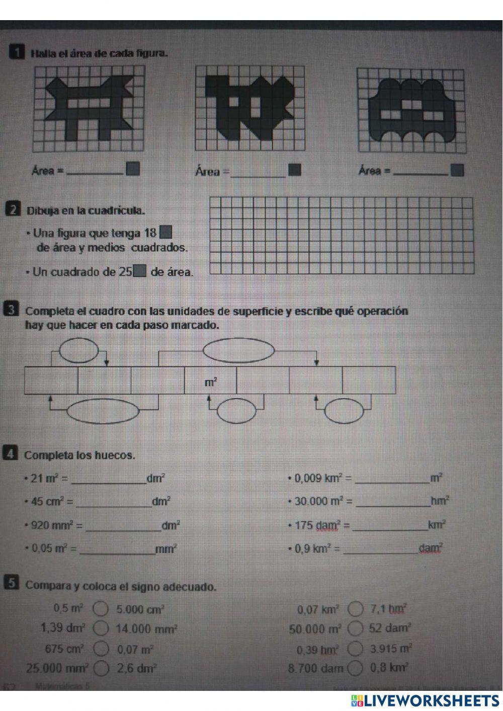 Medidas de superficie
