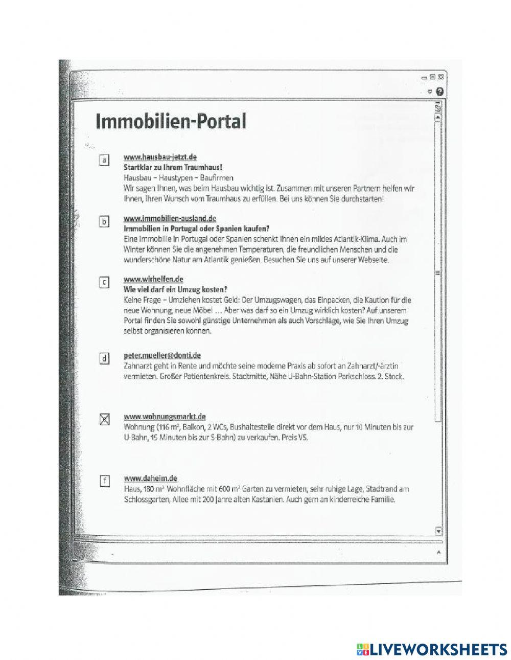 A2 Modelltest 2 Lesen