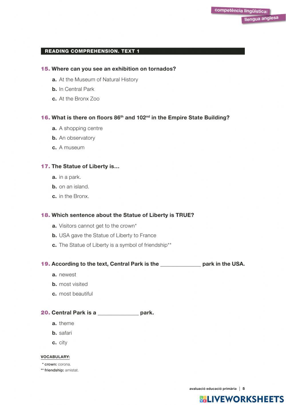 CB Reading Comprehension 16-17