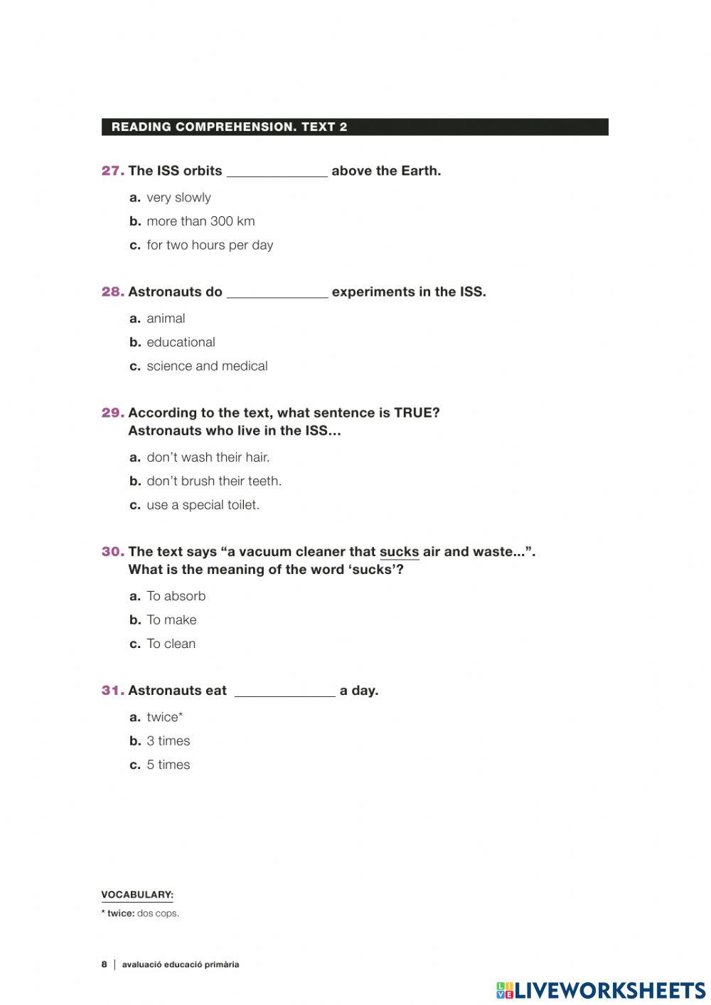 CB Reading Comprehension 16-17