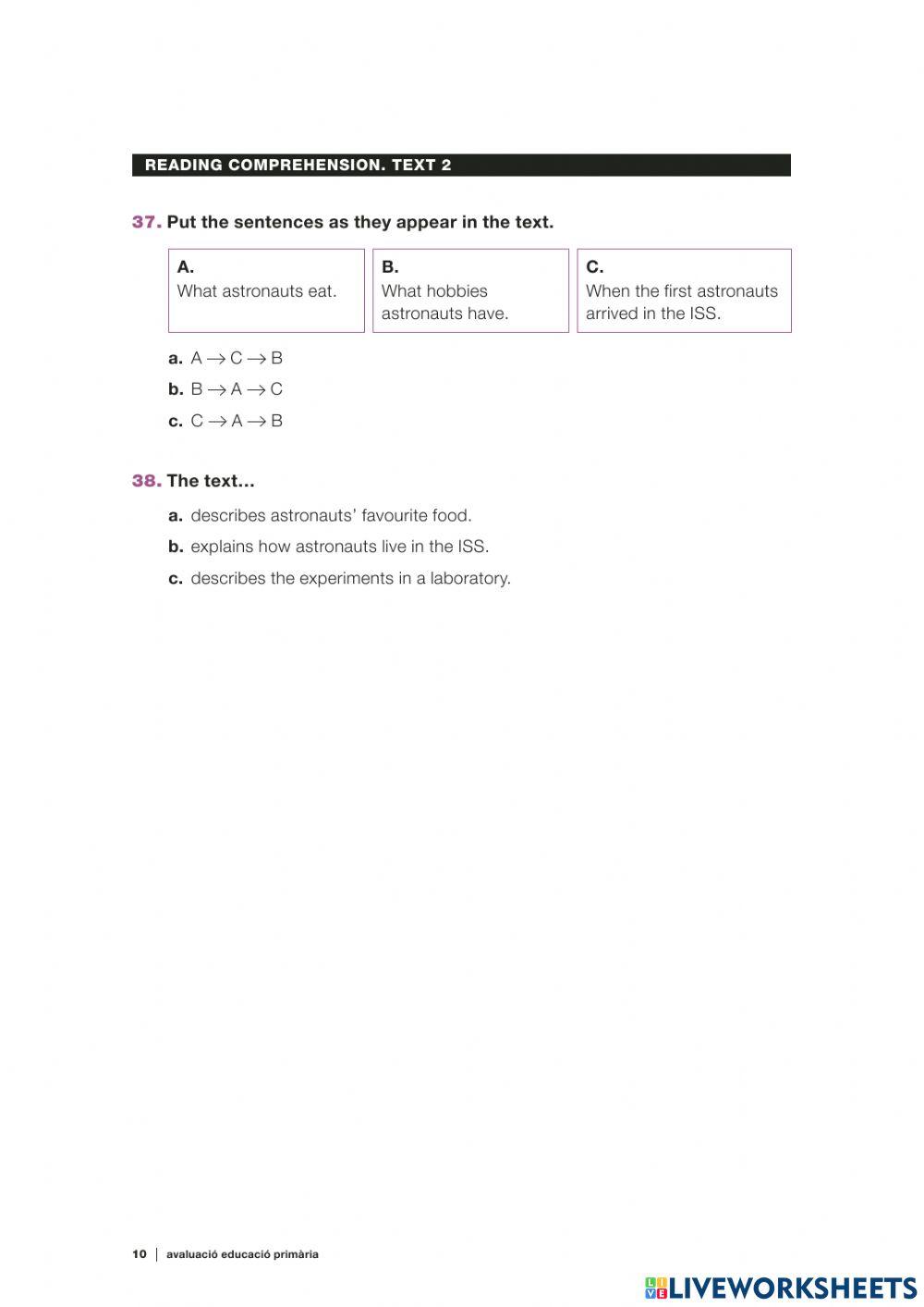 CB Reading Comprehension 16-17