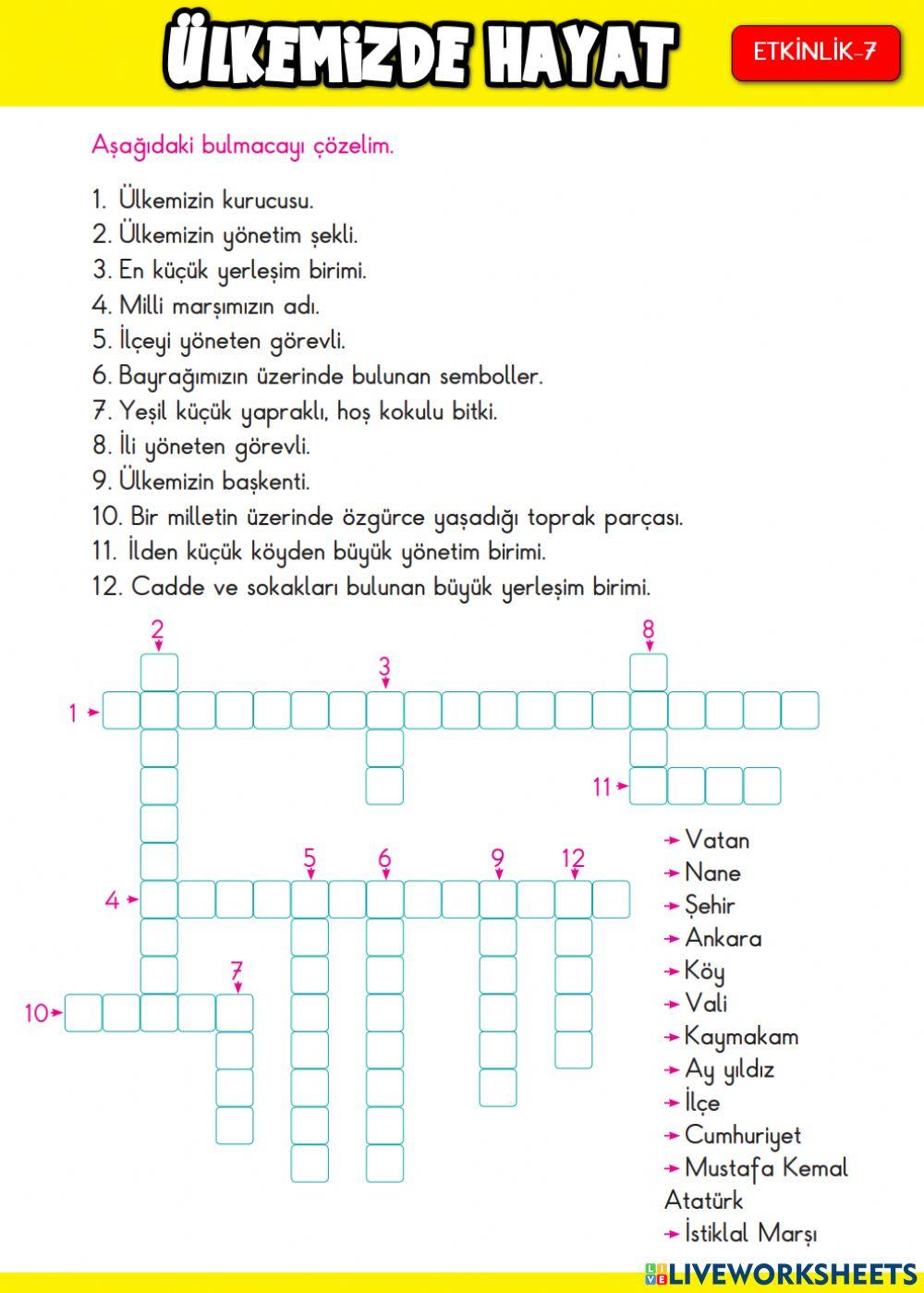 Ülkemizde Hayat Etkinlik-7