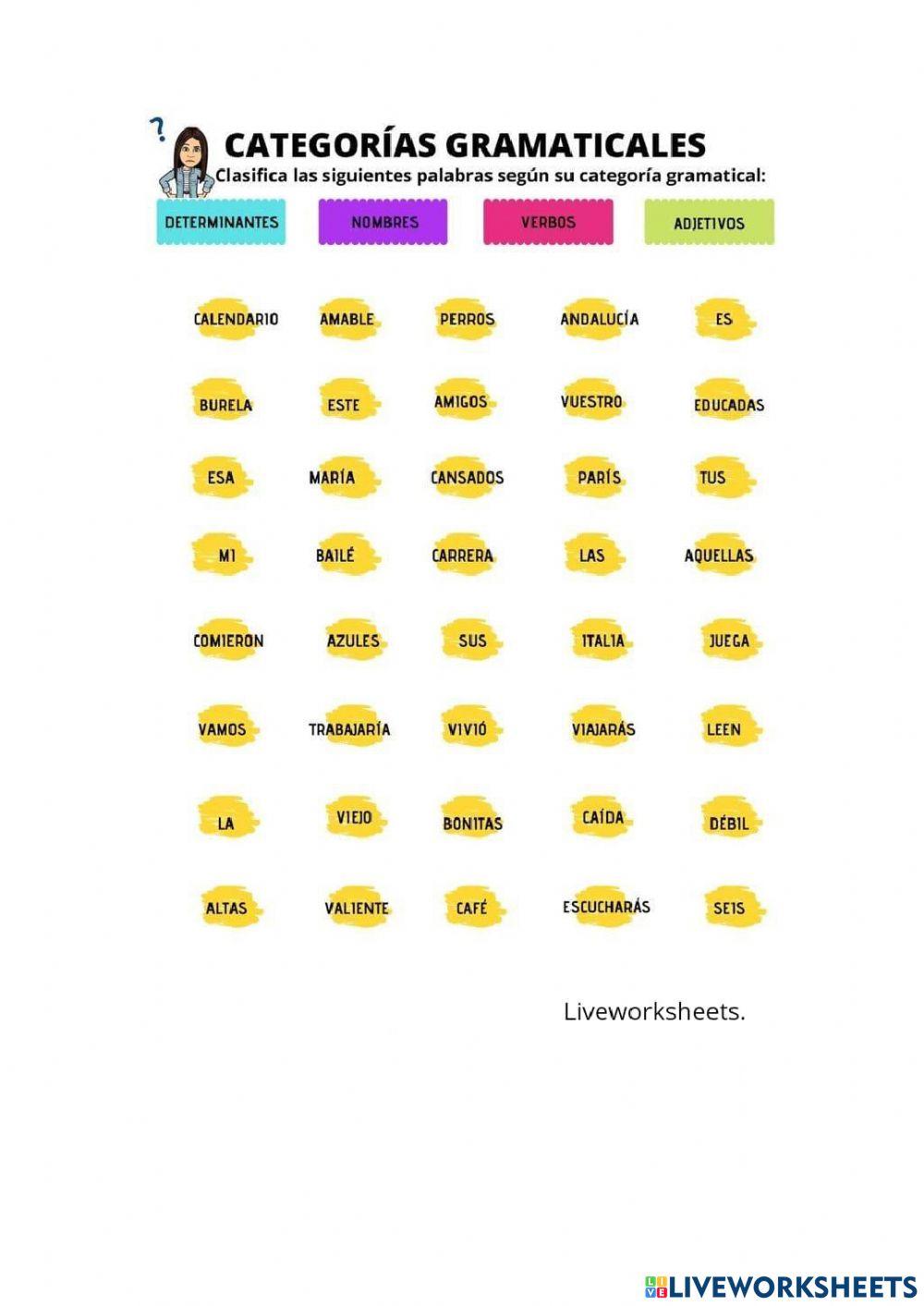 Categorias gramaticales jp