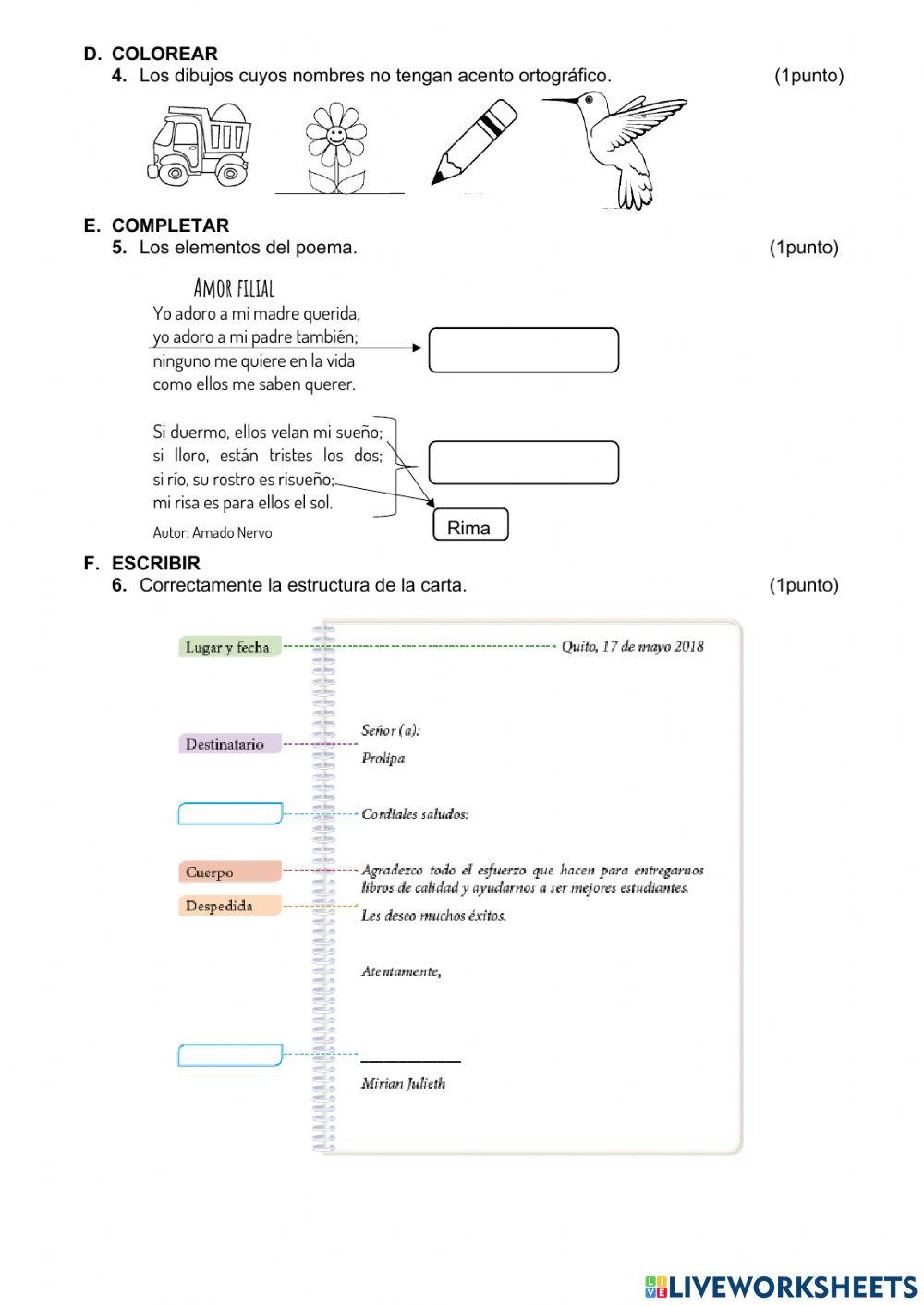 Evaluación Lengua y Literatura-1P-2Q