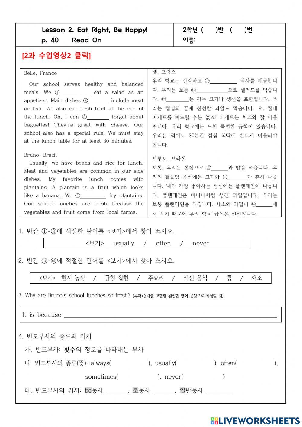 School Lunches Around the World