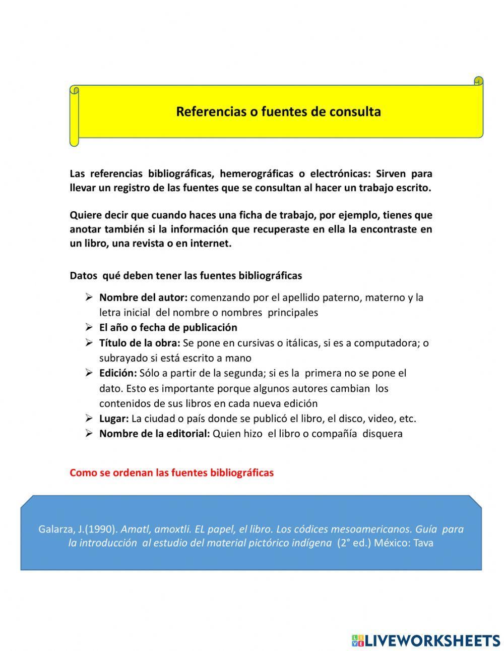 Usar las fichas temáticas como material de estudio
