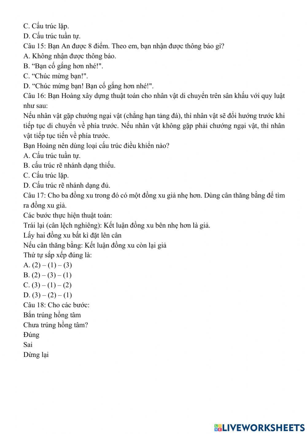 Cấu trúc rẽ nhánh trong thuật toán