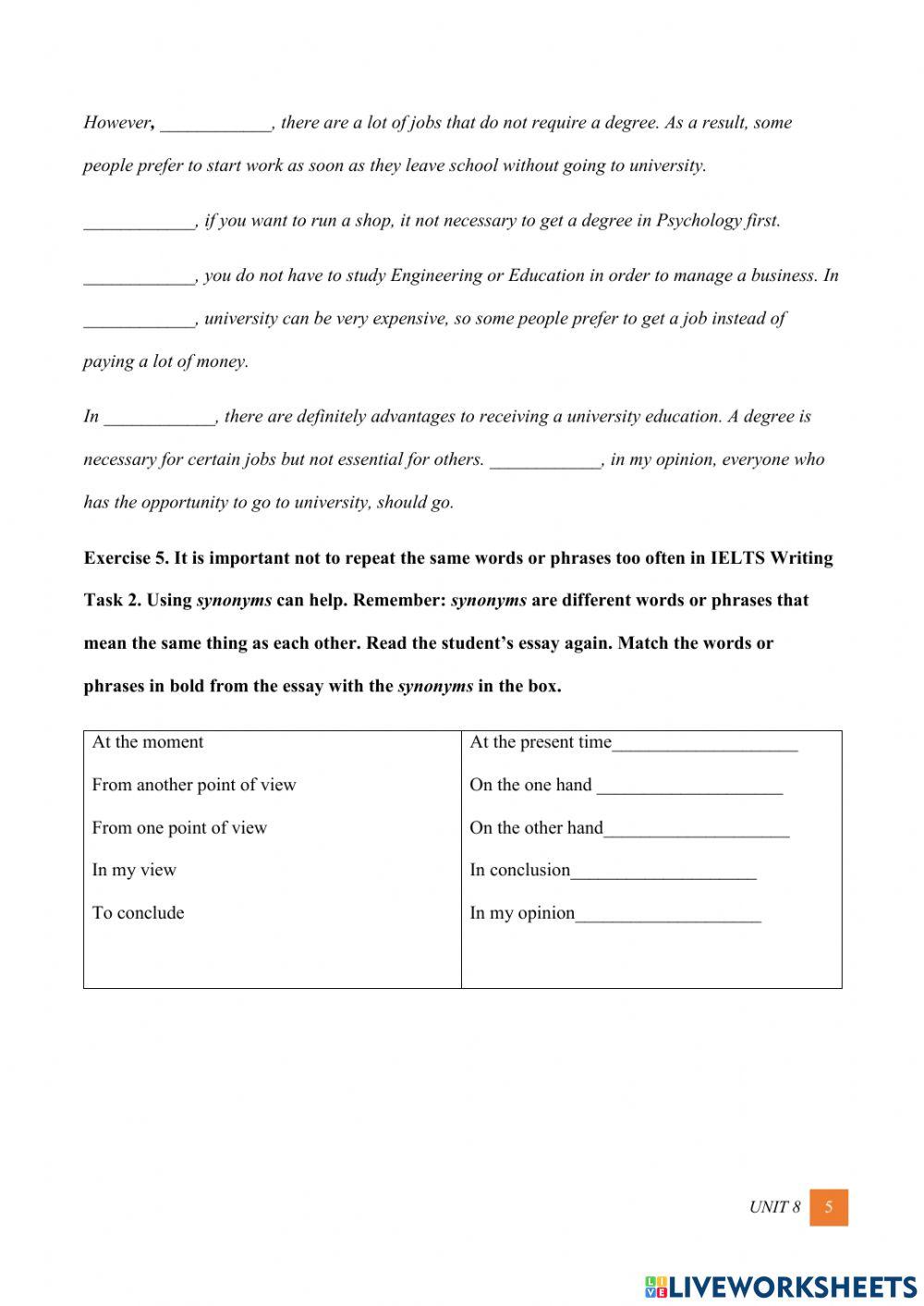 Writing Unit 6-Student