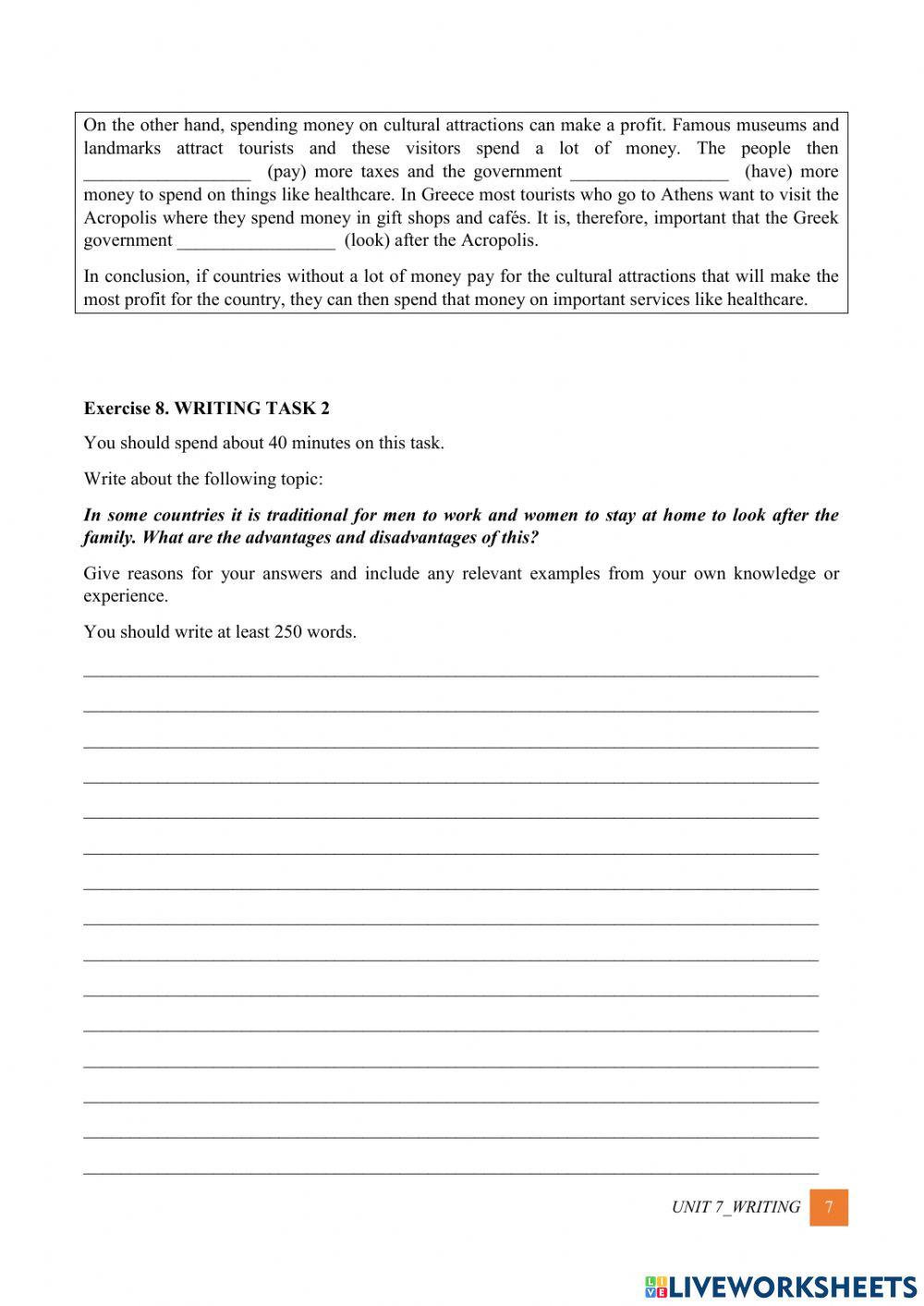 Writing Unit 7 -Student