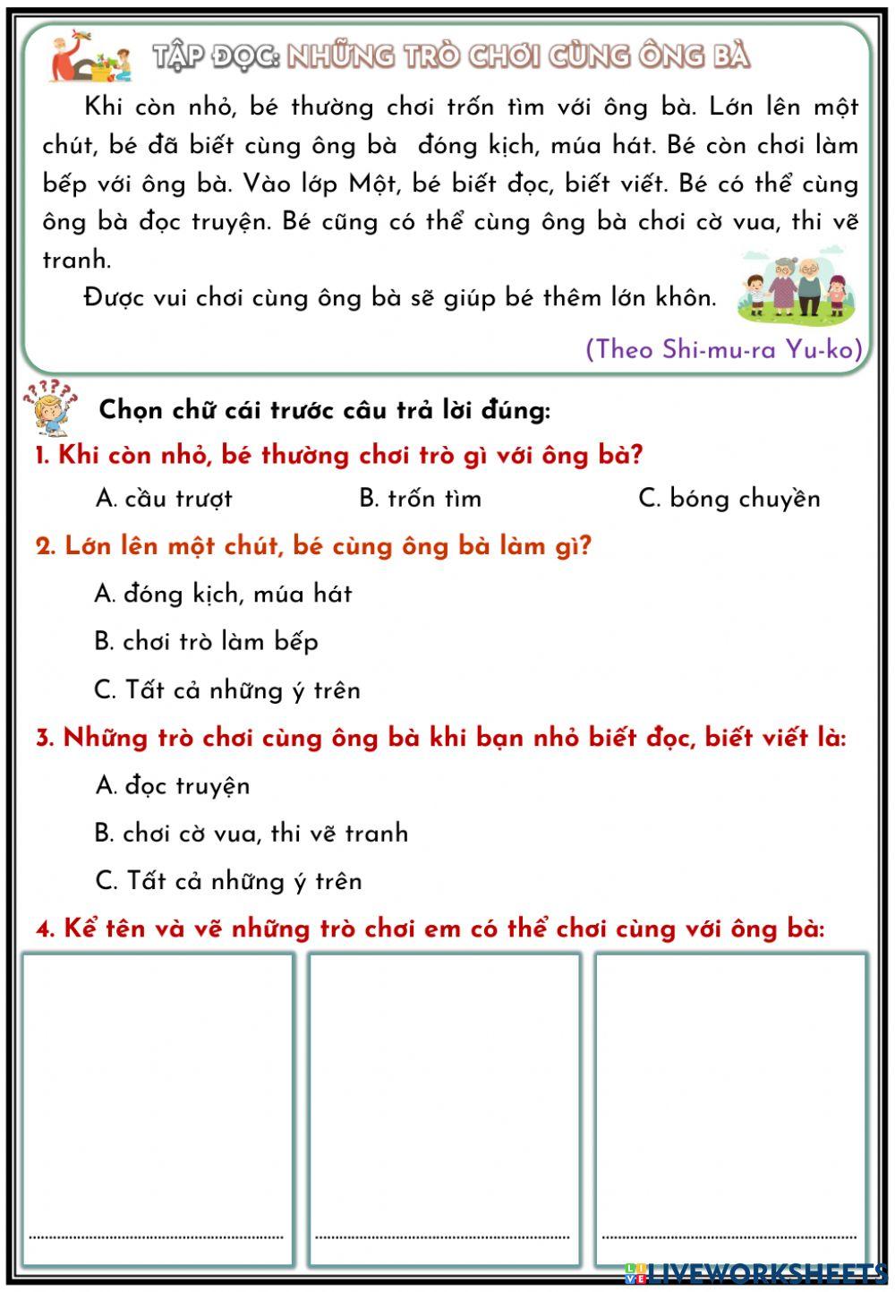 PHT-Làm bạn với ông bà