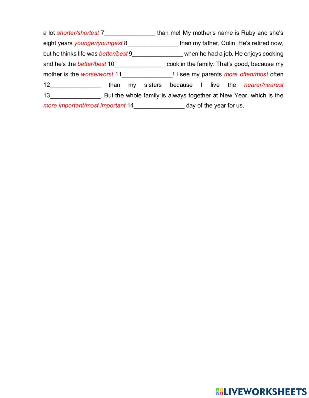 VOCAB AND GRAMMAR REVIEW UNIT 4 World Records