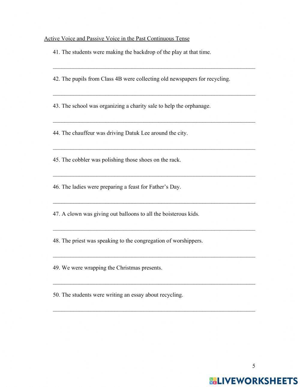F1 Active and Passive Voice 1
