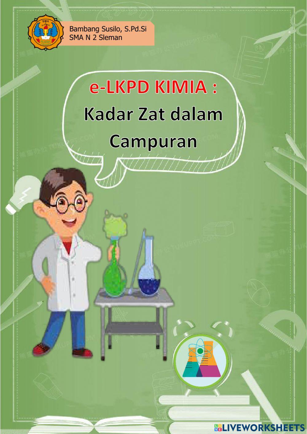 E-LKPD Kadar Zat dalam Campuran