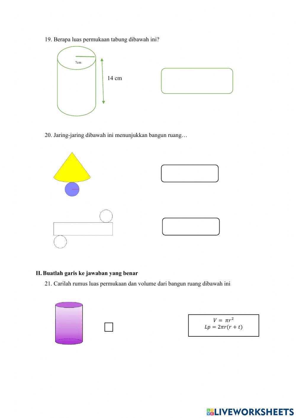 Lkpd bangun ruang sisi lengkung