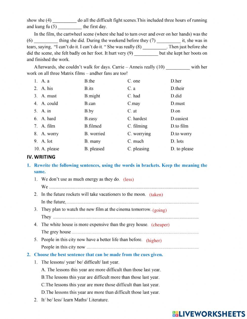 Grade 7 second semester