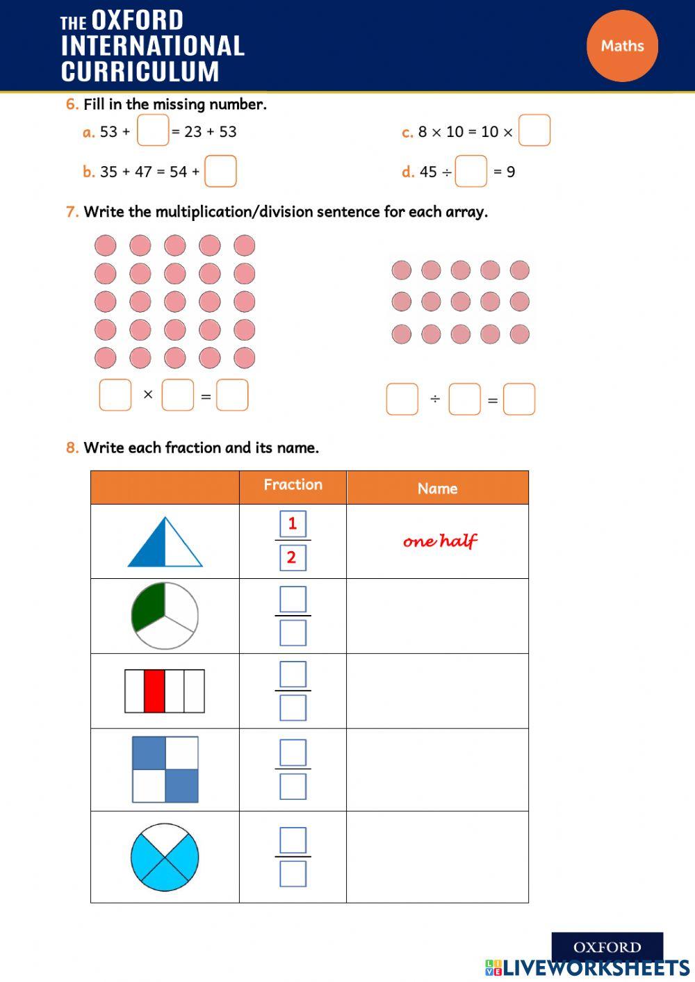 OIC 2-Maths Review Term 2