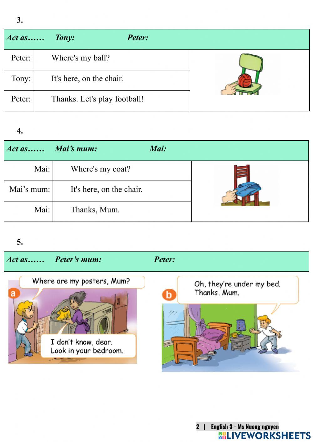 E3U13 (speaking) Where's my poster? -nuongnguyen