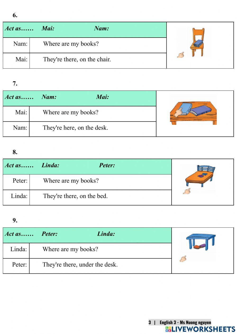 E3U13 (speaking) Where's my poster? -nuongnguyen
