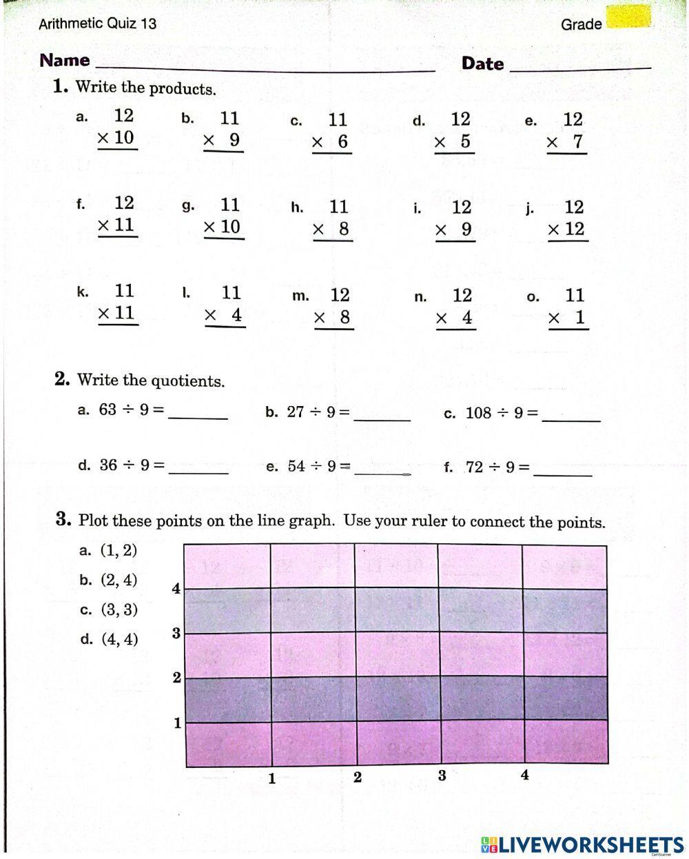 Math Quiz 13