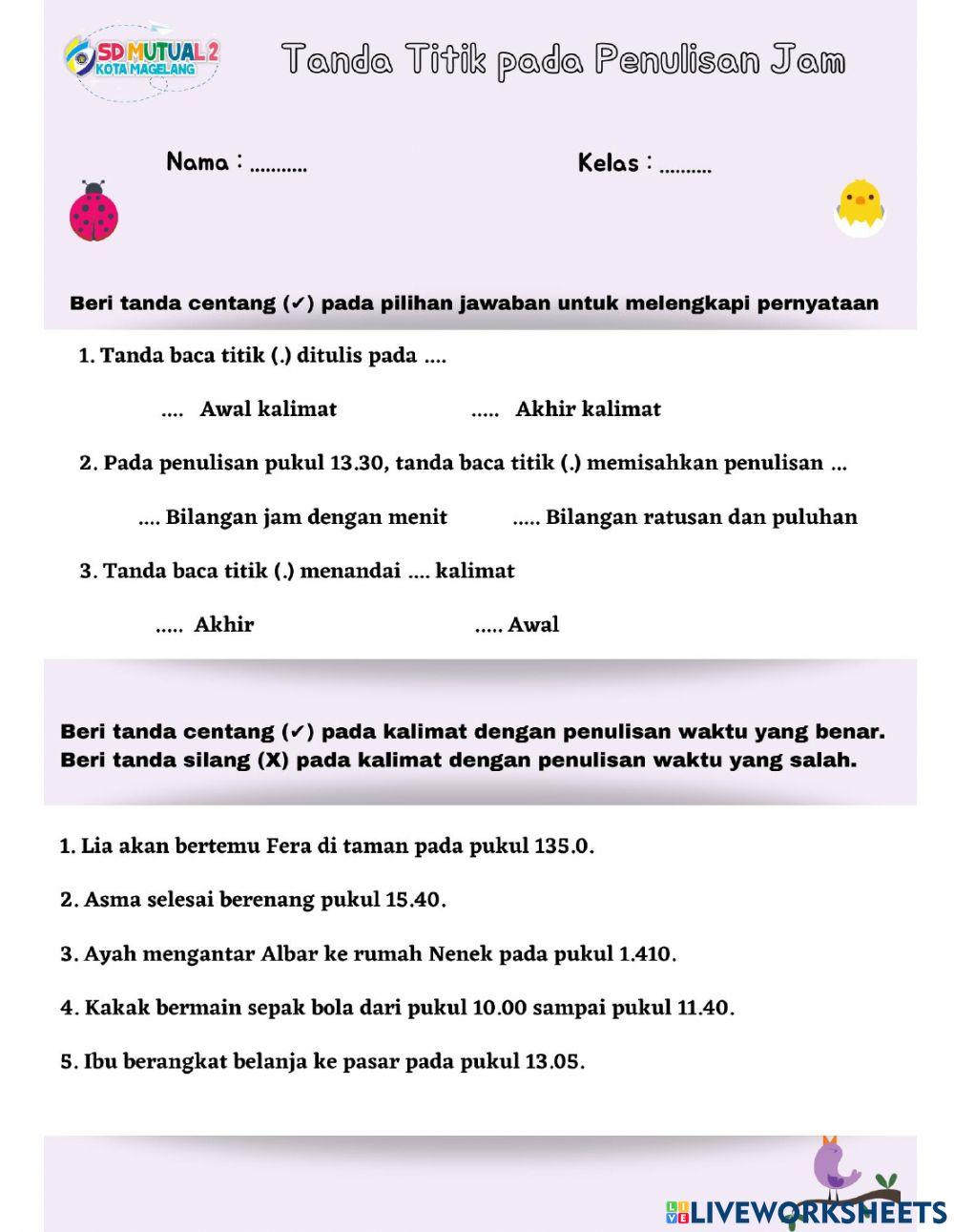 Latihan soal Latihan soal