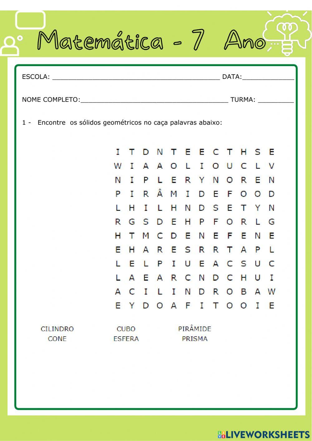 Atividade - Matemática
