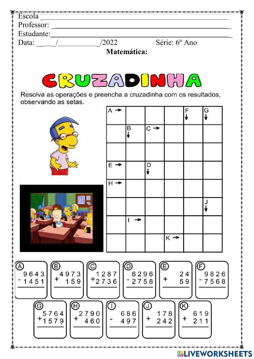 Números e operações