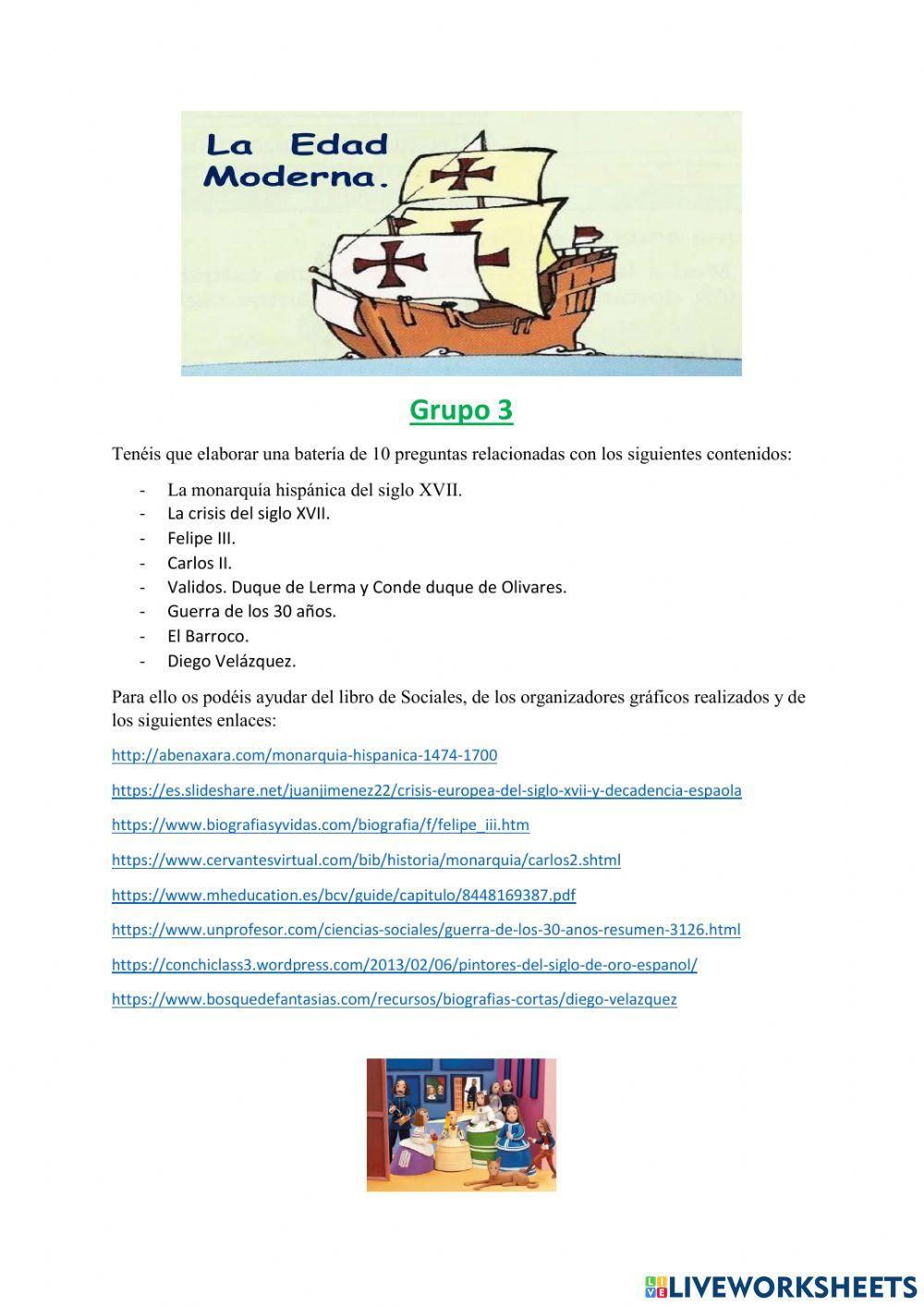 Edad Moderna grupo 3