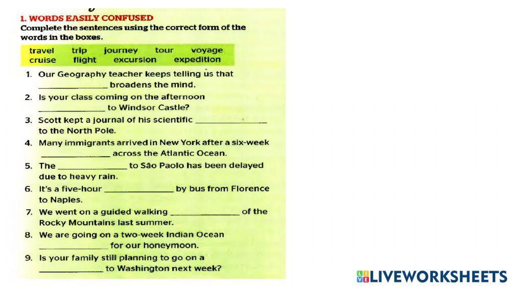 New Destination B2- Unit 1-Vocab