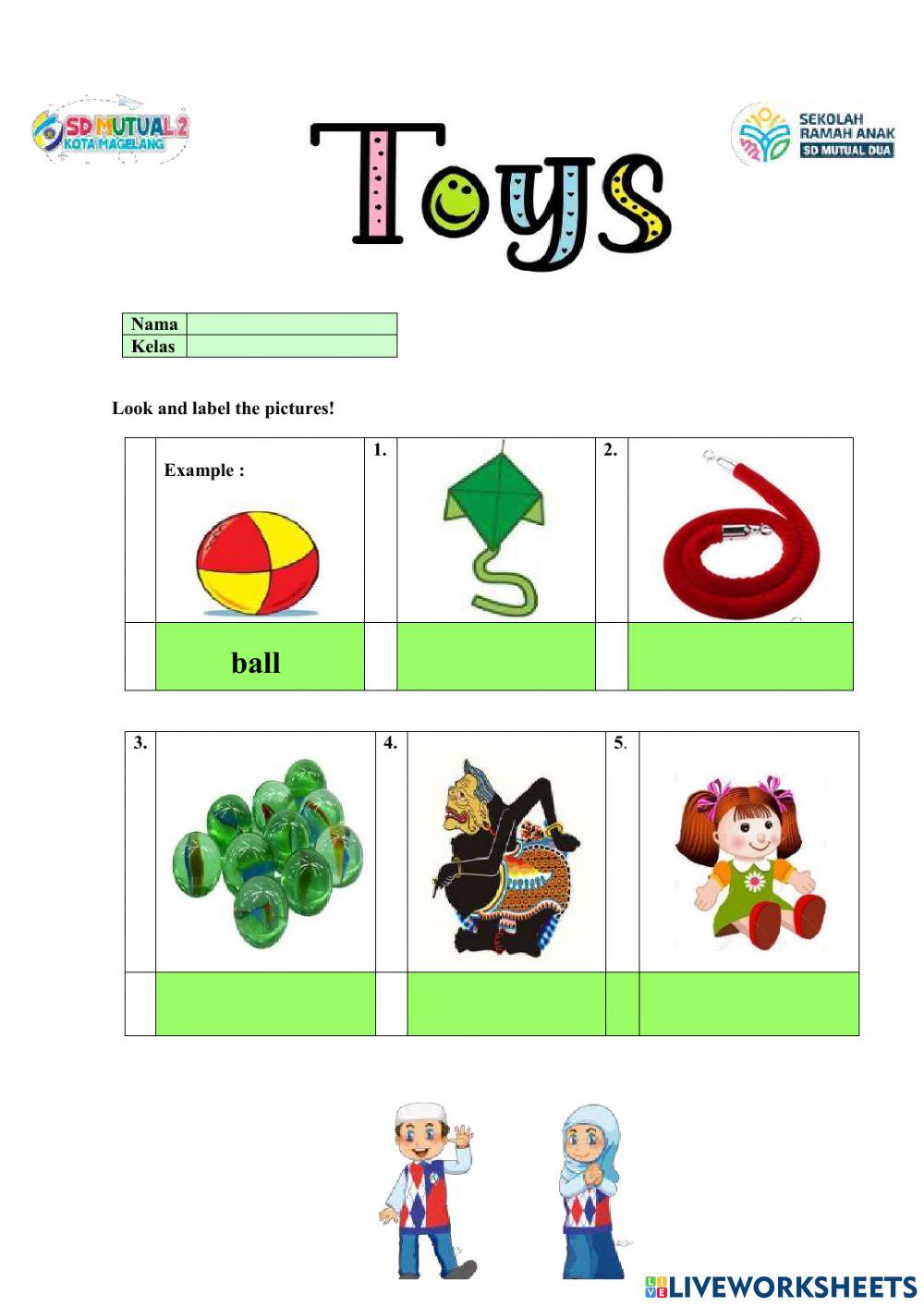 English 2nd Grade: My Toys