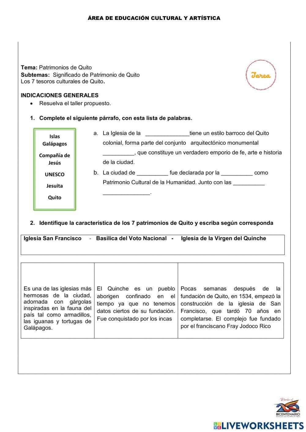 Patrimonios de Quito