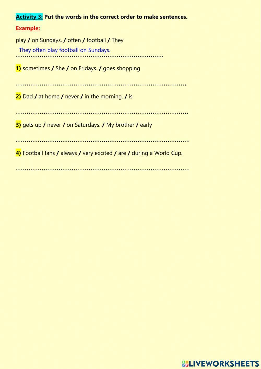 Adverbs of Frequency