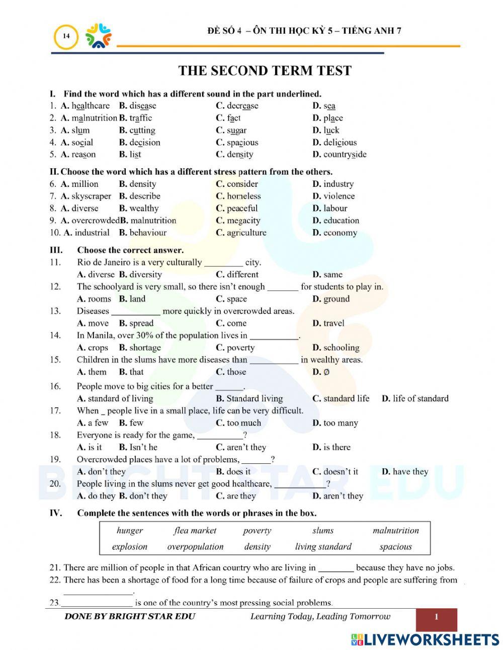 2nd semester test 05 - E7