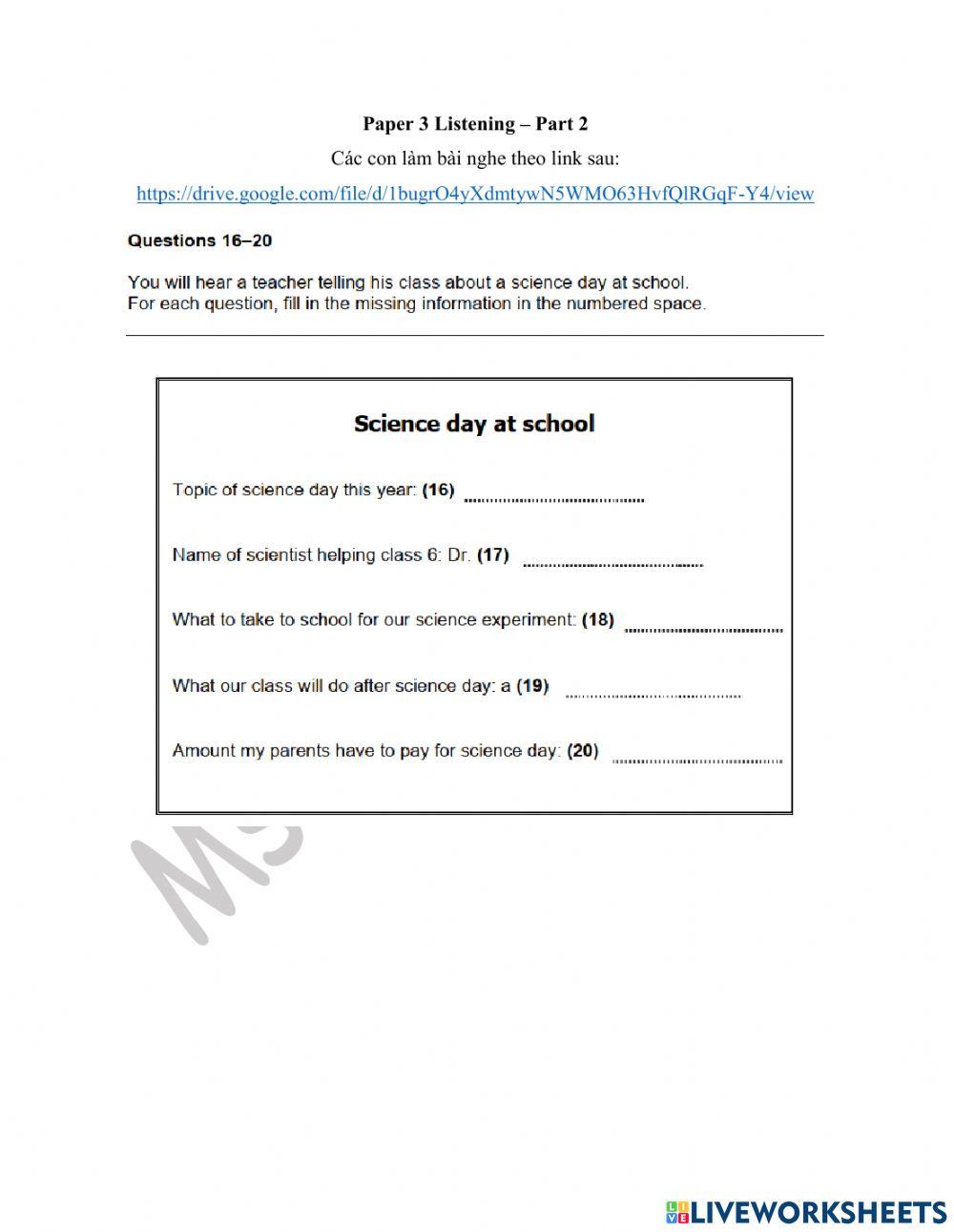 27.04.22 - Gold A2,A2+- KET Practice