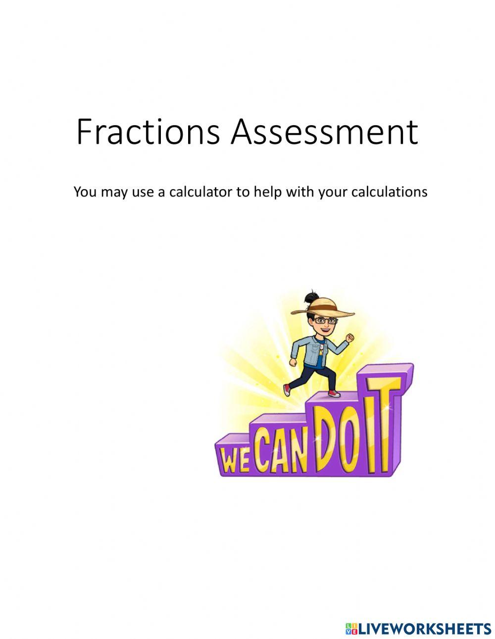 Fractions Assessment