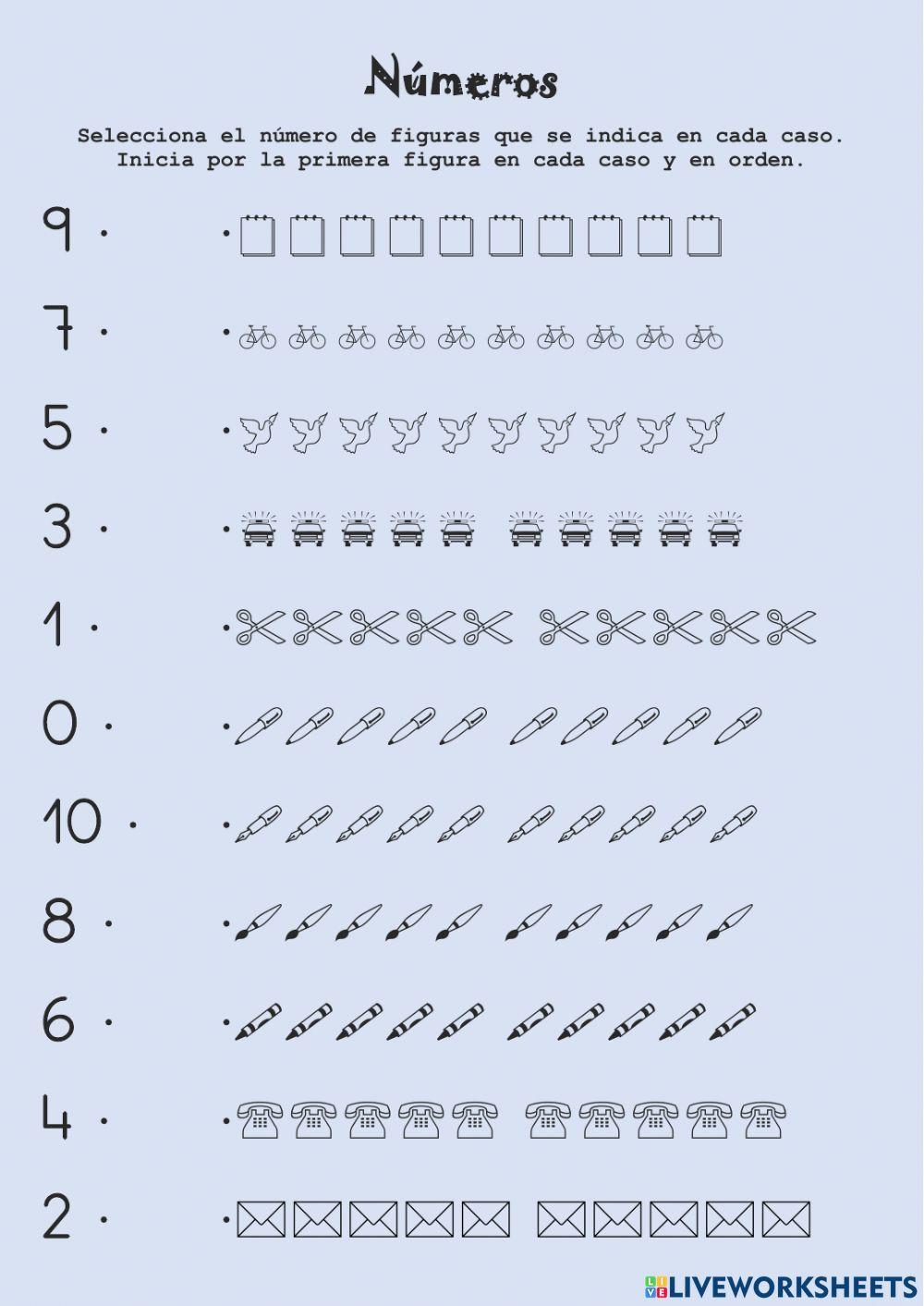 Trabajamos con los números 2