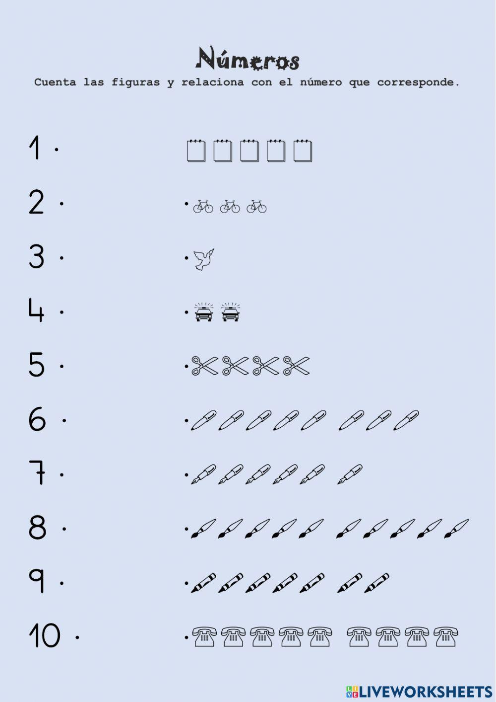 Trabajamos con los números 2