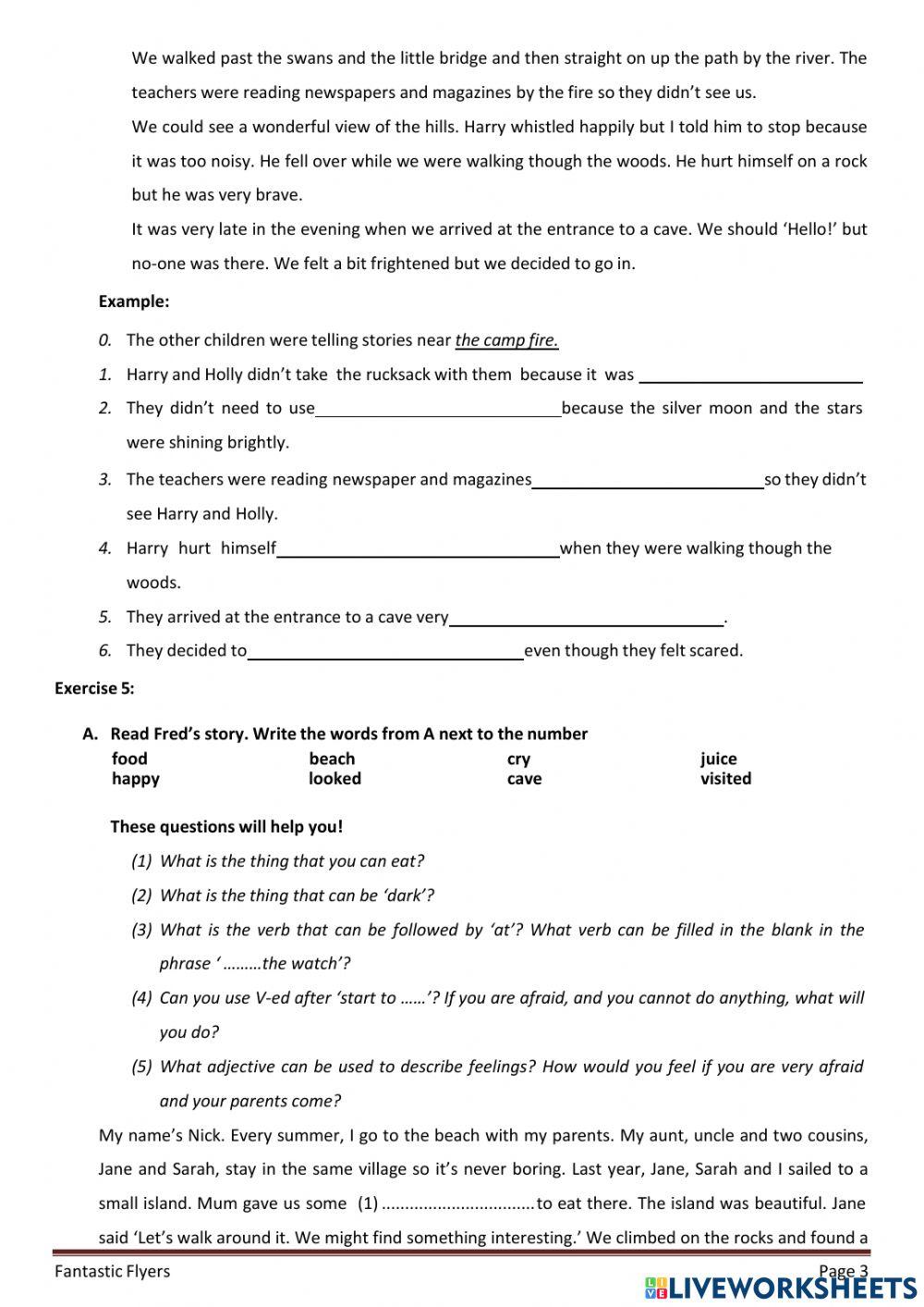 Flyers-Reading-Unit3-L7+8