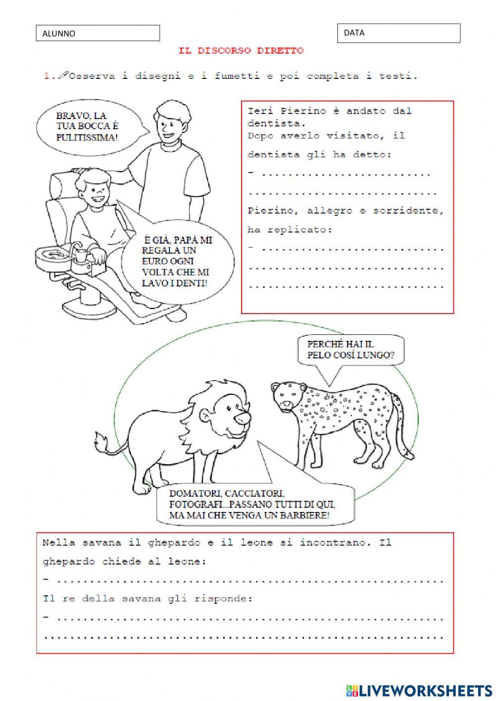 Discorso diretto-indiretto