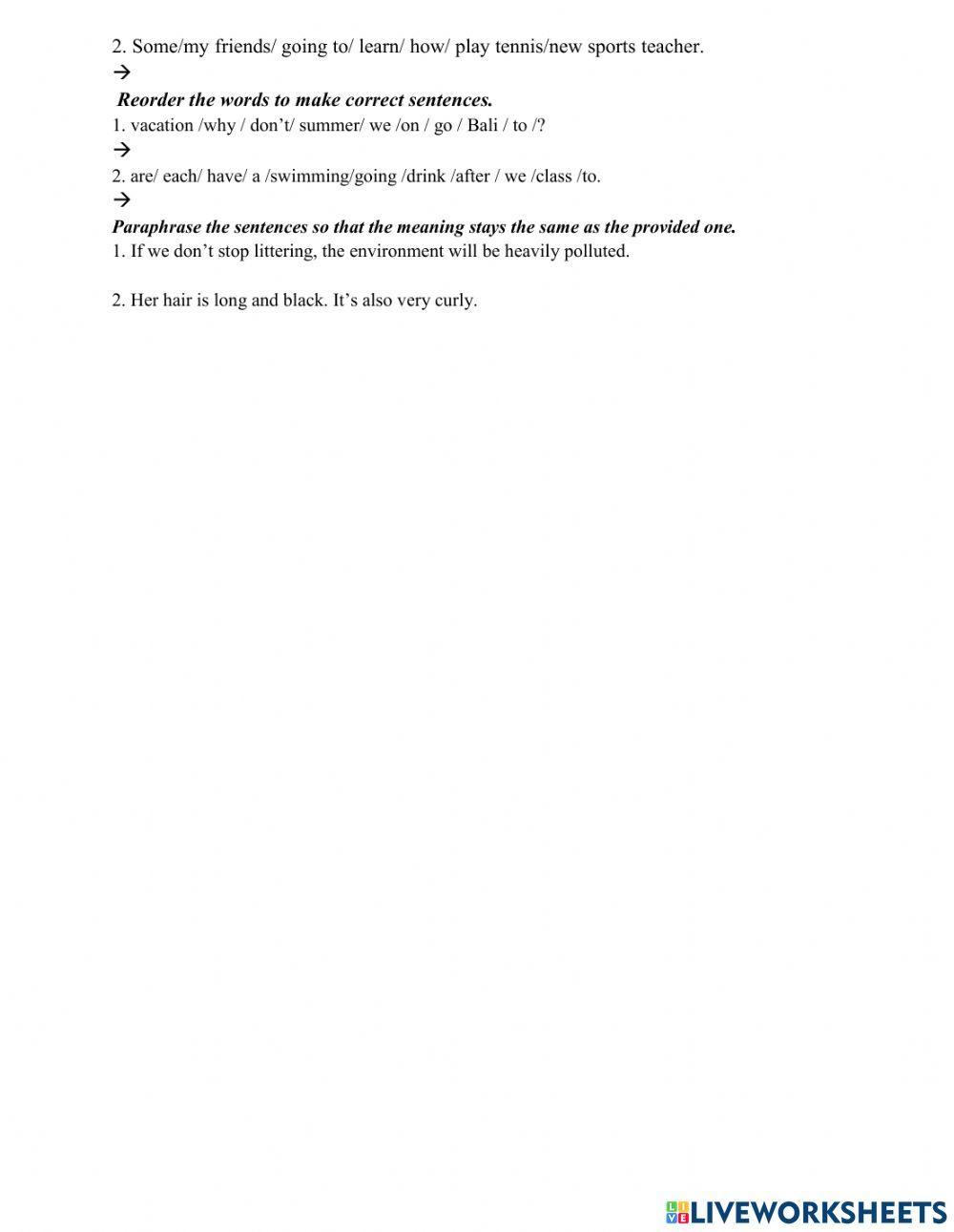 Lop 6- Friend plus- review for the test