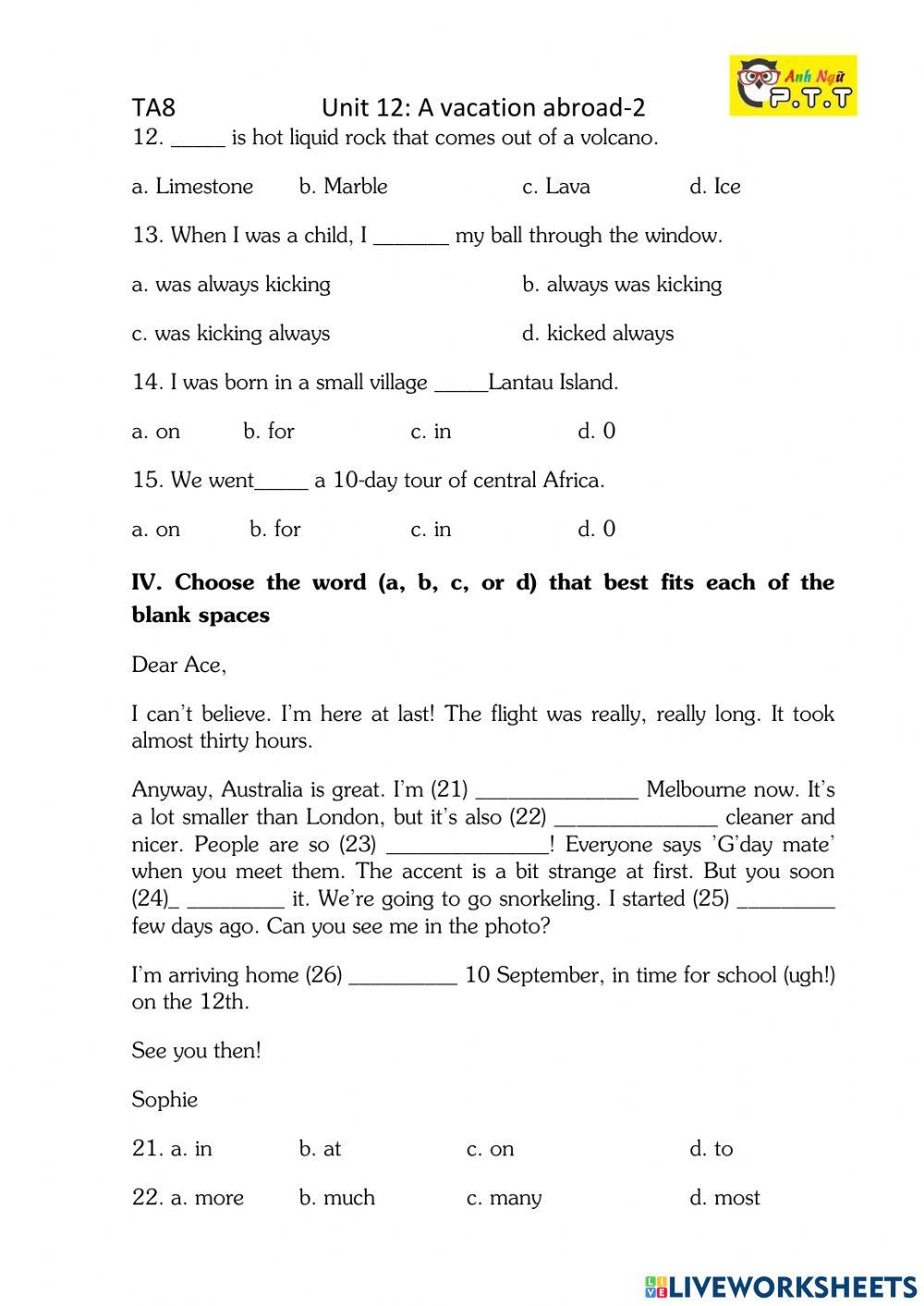 Ta8 unit 12 an abroad vacation-2
