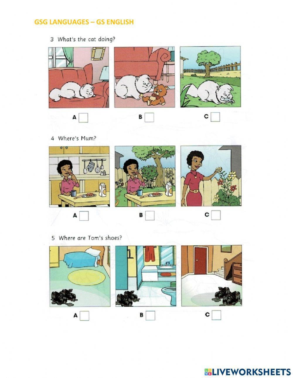 Skills Builder For Cambridge - Starters - Listening Part 3 - Test 3