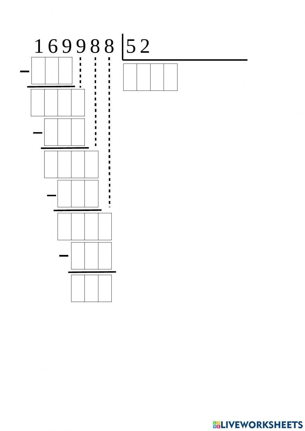 Divisiones entre dos cifras