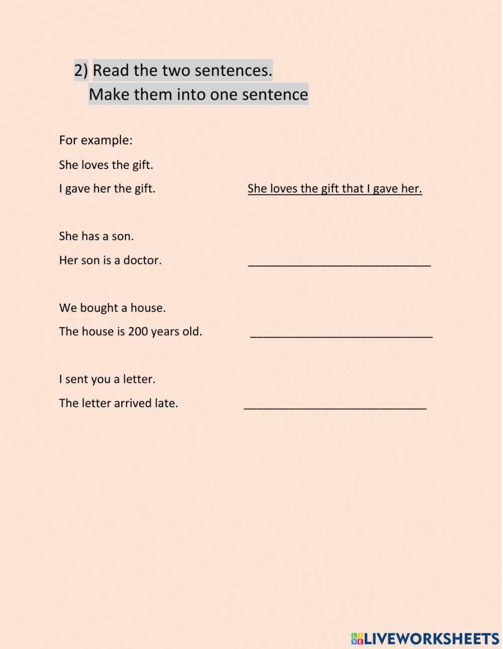 Who Which relative pronouns