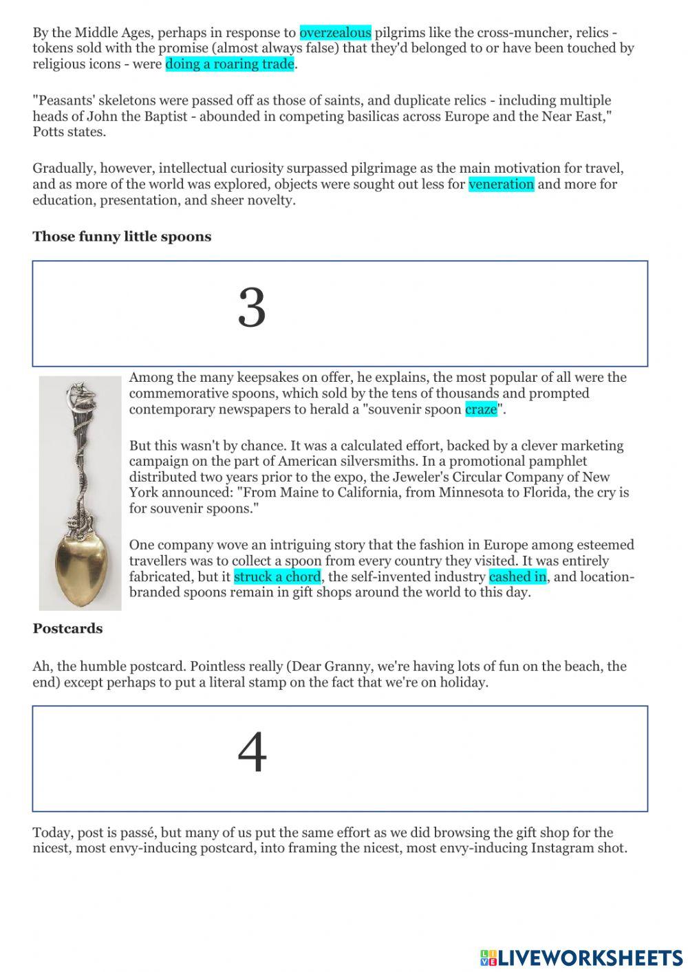 Souvenirs: the curious history