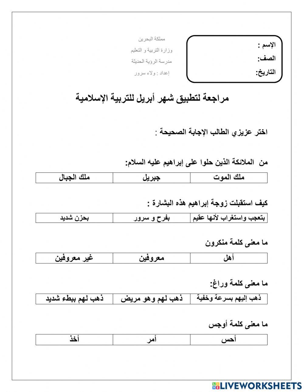 مراجعة لتطبيق شهر أبريل
