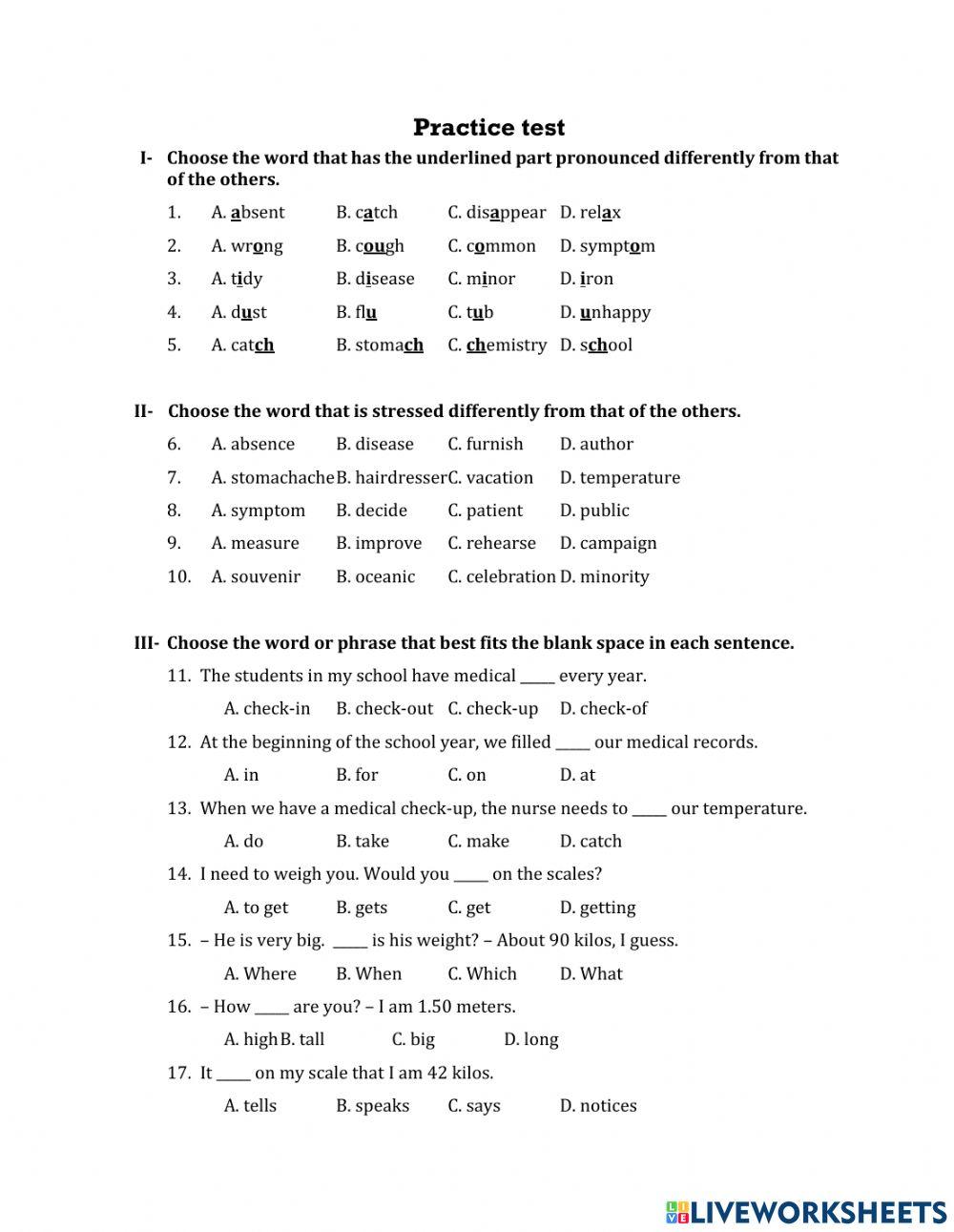 Keep fit, stay healthy