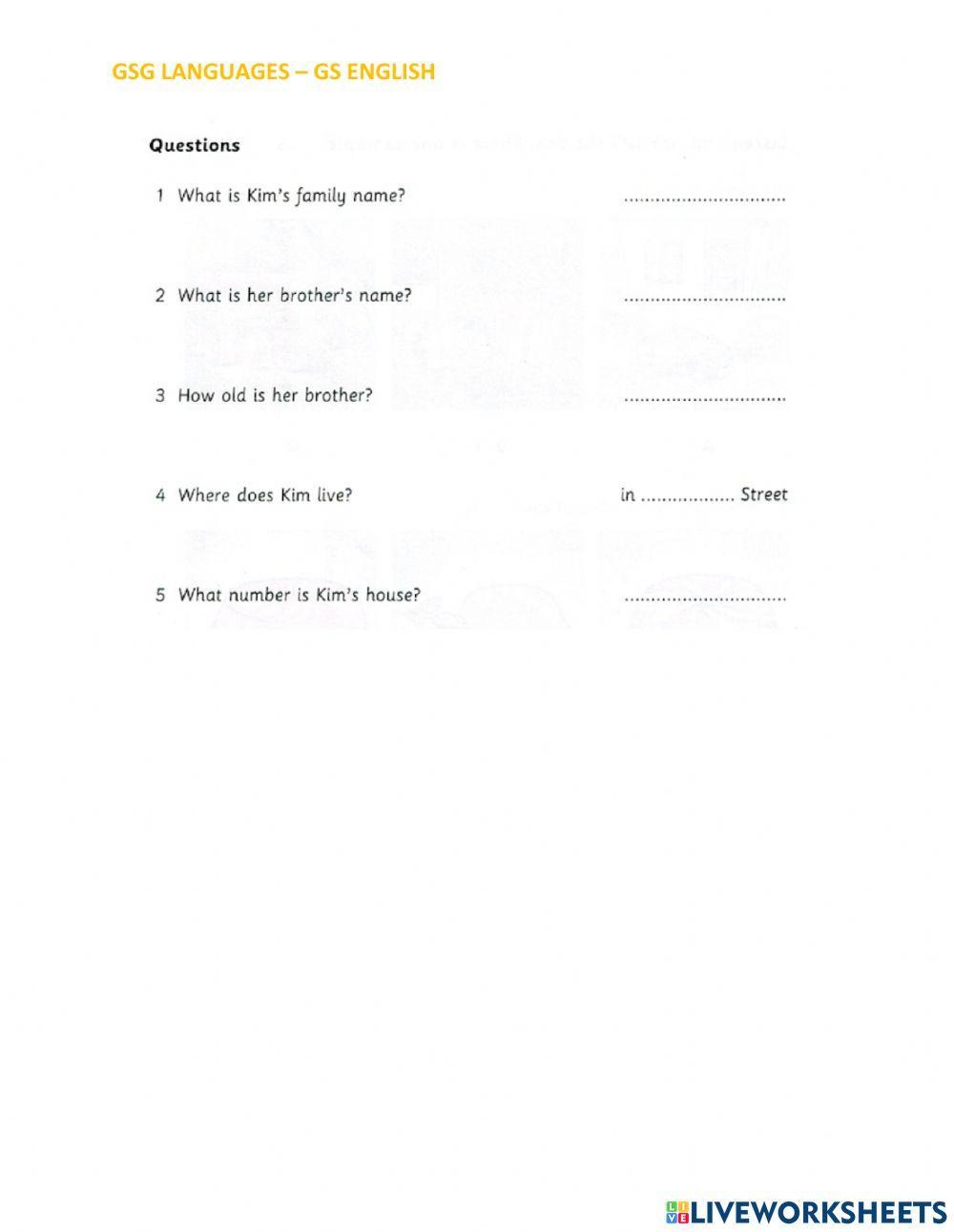 Skills Builder For Cambridge - Starters - Listening Part 2 - Test 4